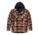 Bar & Shield Hooded Shirt Jacket