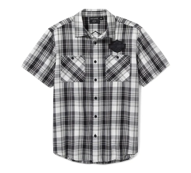 Bar & Shield Plaid Shirt