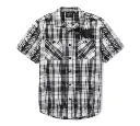 Bar & Shield Plaid Shirt