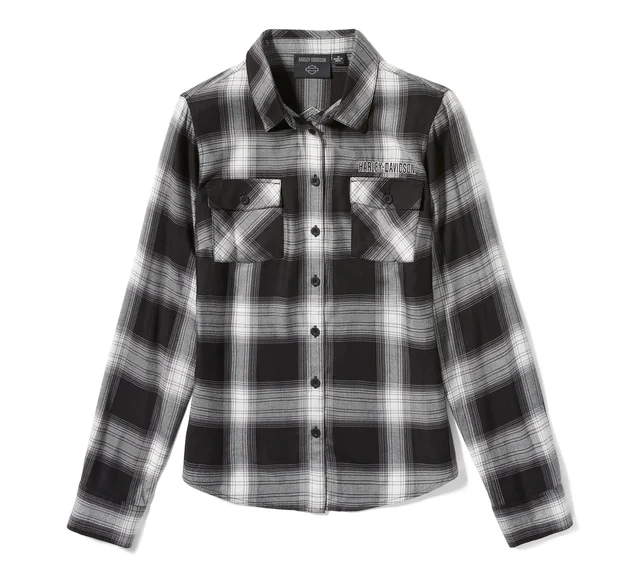 Essential B&S Woven Plaid Long Sleeve