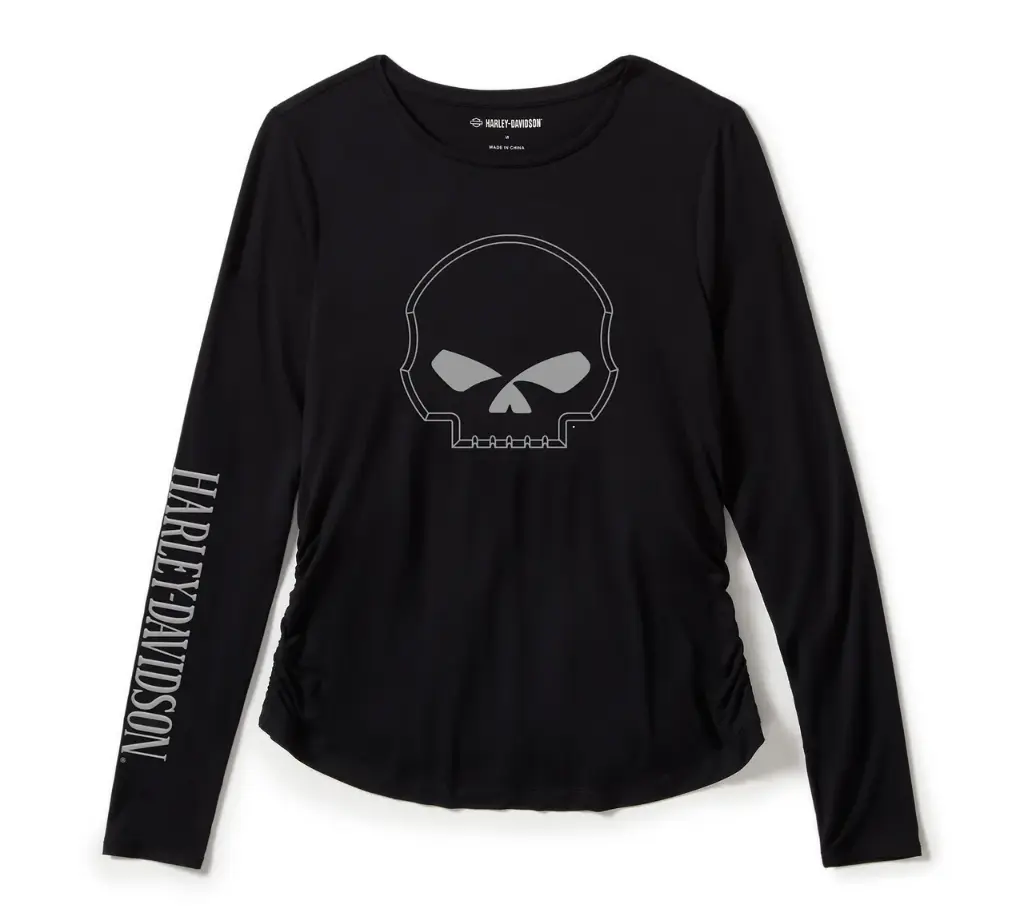 Willie G™ Skull Long Sleeve Raglan Top