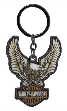 Domed Eagle Keychain
