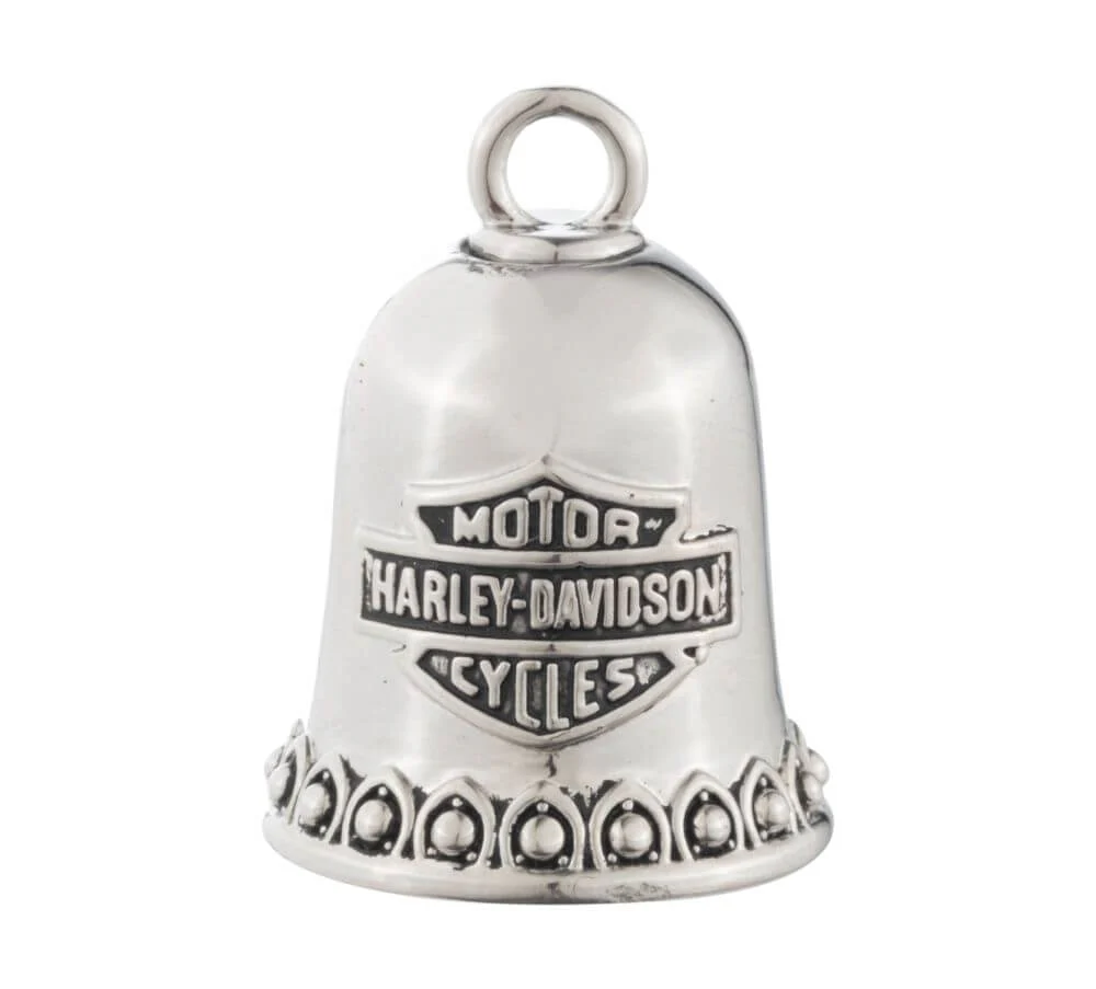 BAR AND SHIELD LOGO WITH ENGRAVED EDGE MINI RIDE BELL