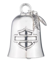 HD SHEILD ENGRAVED RIDE BELL WITH WING CHARMS
