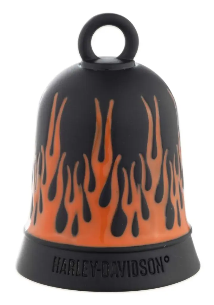 FLAMES RIDE BELL IN BLACK AND ORANGE
