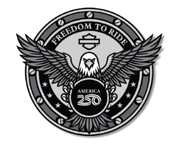 3.5” H-D A250 Freedom to Ride Patch