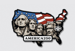 1.5” H-D A250 Mt. Rushmore Pin