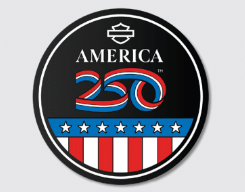 1.5” H-D A250 Patriotic Pin