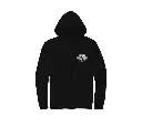 Women's Special Racer Font Zip Front Hoodie - Black Beauty