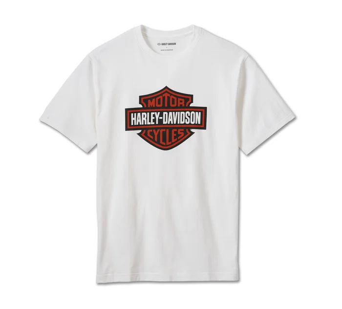 Men's Bar & Shield Tee - White