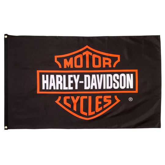 H-D Bar & Shield Flag LRG